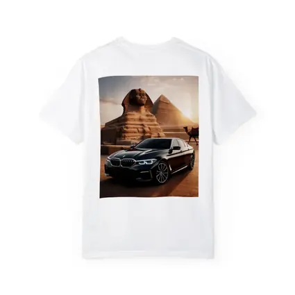 BMW 5 Series Black Egypt Pyramids Sphinx