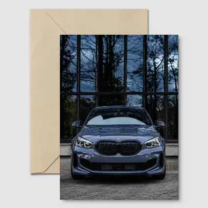BMW M1 Front View Dark Stormy Background