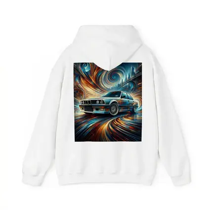 BMW E30 Swirling Abstract City Art