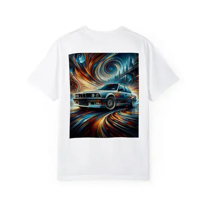 BMW E30 Swirling Abstract City Art