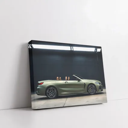 BMW M8 Convertible Olive Green Studio Shot