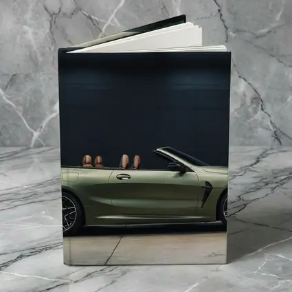 BMW M8 Convertible Olive Green Studio Shot