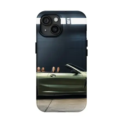 BMW M8 Convertible Olive Green Studio Shot