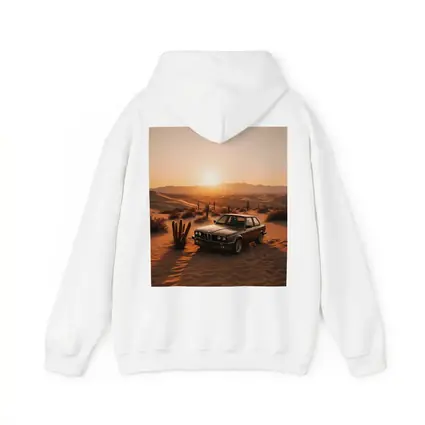 BMW E30 3 Series Desert Sunset Scene
