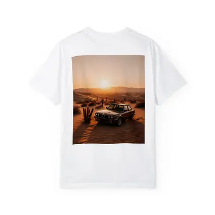 BMW E30 3 Series Desert Sunset Scene