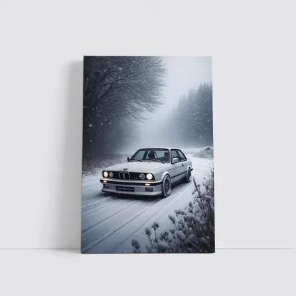 BMW E30 3 Series Snow Winter Road