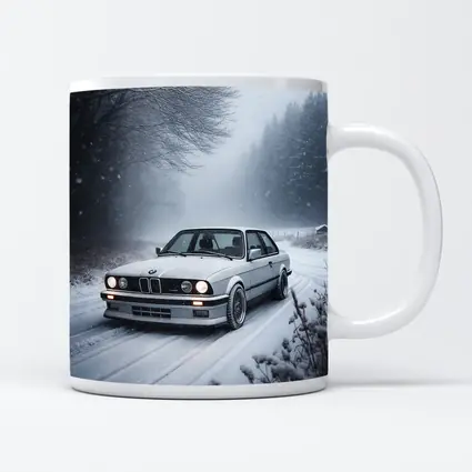 BMW E30 3 Series Snow Winter Road