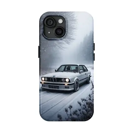 BMW E30 3 Series Snow Winter Road
