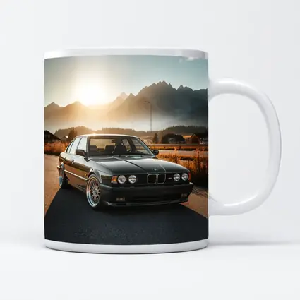 BMW M5 E34 Black Mountain Sunset Road