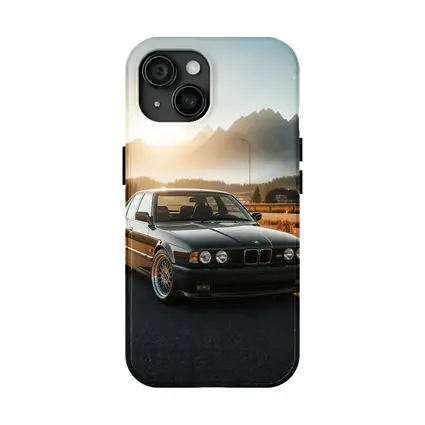 BMW M5 E34 Black Mountain Sunset Road