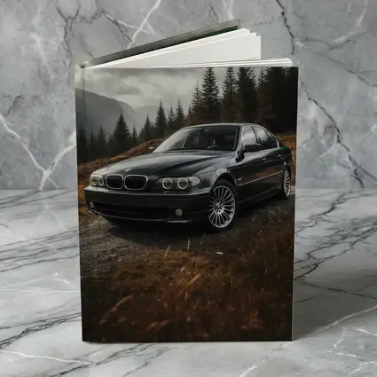 BMW 7 Series Black Sedan Mountain Forest