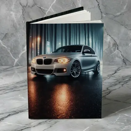 BMW One Series Parked On Misty Night Street