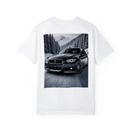 BMW Three Series Sedan Snowy Mountain Road
