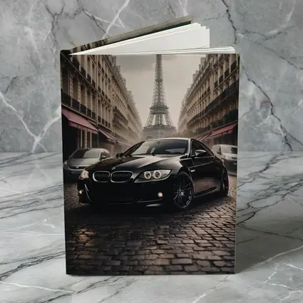 BMW E92 Black Coupe Paris Eiffel Tower