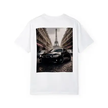BMW E92 Black Coupe Paris Eiffel Tower