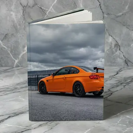 BMW M3 GTS Orange Coupe Cloudy Sky