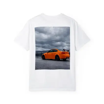 BMW M3 GTS Orange Coupe Cloudy Sky