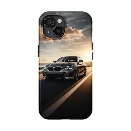 BMW One Series Driving Coastal Road Sunset