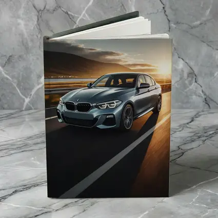 BMW 1 Series Driving at Golden Sunset