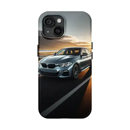 BMW 1 Series Driving at Golden Sunset