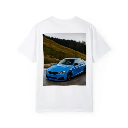 BMW M4 Blue Coupe Mountain Road