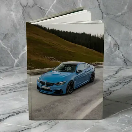 BMW M4 Blue Coupe Mountain Road