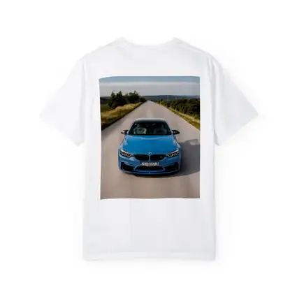 BMW M4 Blue Front View Open Road