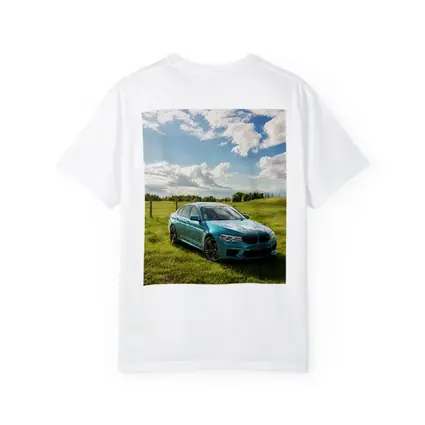 BMW M5 Sedan Parked On Green Field