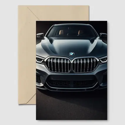 BMW X6 Front Grille Dark Studio Shot
