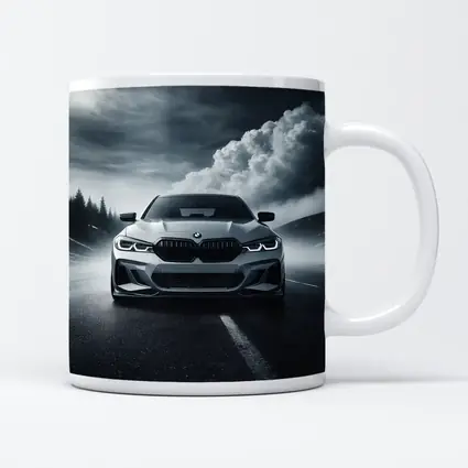 BMW M3 Front View Stormy Road