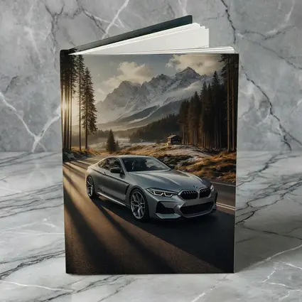 BMW 8 Series Coupe Mountain Forest Road