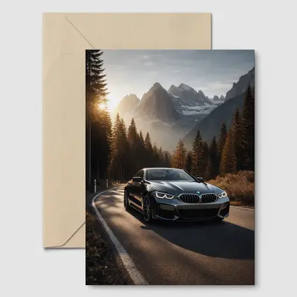 BMW 8 Series Coupe Mountain Road Drive