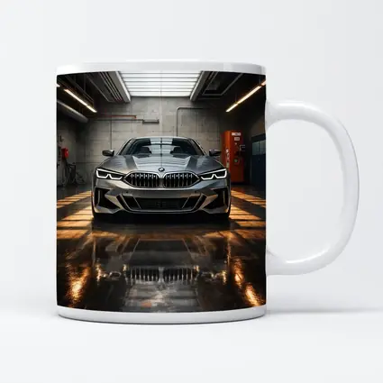 BMW Eight Series Parked Inside Industrial Garage
