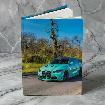 BMW M3 Tiffany Blue On Open Road