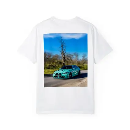 BMW M3 Teal Wrap On Open Road