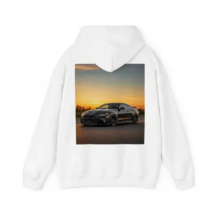 BMW M4 Black Coupe Sunset Sky