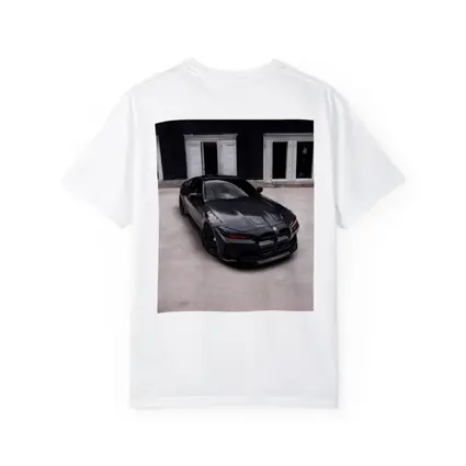 BMW M4 Black Coupe Urban Setting