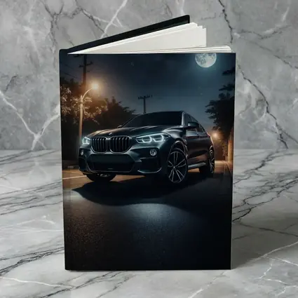 BMW X4 Parked Under Moonlit Night Sky
