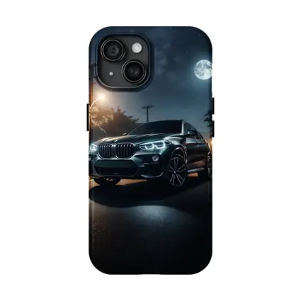 BMW X4 Parked Under Moonlit Night Sky