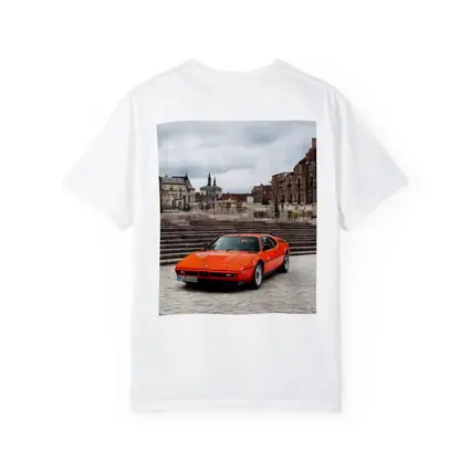 BMW M1 Orange Classic Car European Square