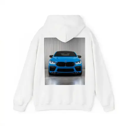 BMW M8 Blue Front View Studio