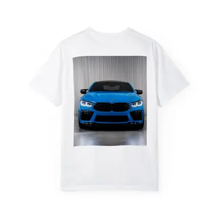 BMW M8 Blue Front View Studio