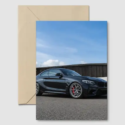 BMW M2 Black Coupe Parked Outdoors
