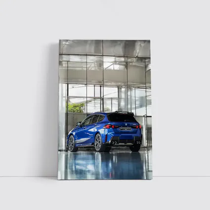 BMW M135 Blue Hatchback Indoor Showroom