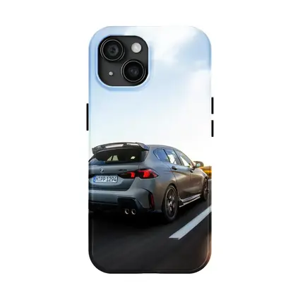 BMW M135 Gray Hatchback Highway Sunset Drive