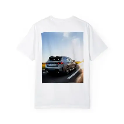 BMW M135 Gray Hatchback Highway Sunset Drive
