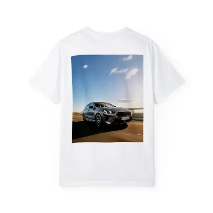 BMW M135 Gray Hatchback On Open Road