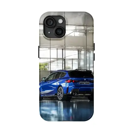 BMW M135 Blue Hatchback Indoor Showroom