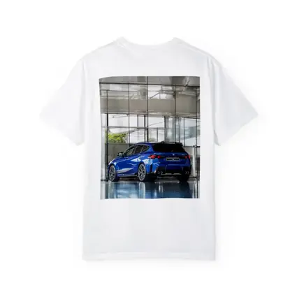 BMW M135 Blue Hatchback Indoor Showroom