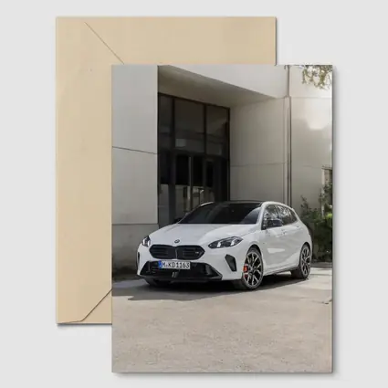 BMW M135 xDrive White Urban Setting
